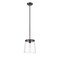 Z-Lite Callista 1 Light Pendant, Matte Black & Clear 3032P10-MB - alternate 3